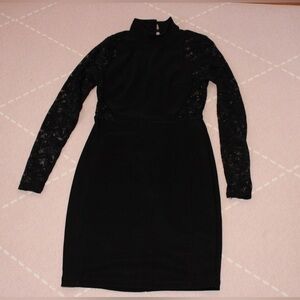 Emerald Sundae Black Lace Dress Women’s Large Party Dress